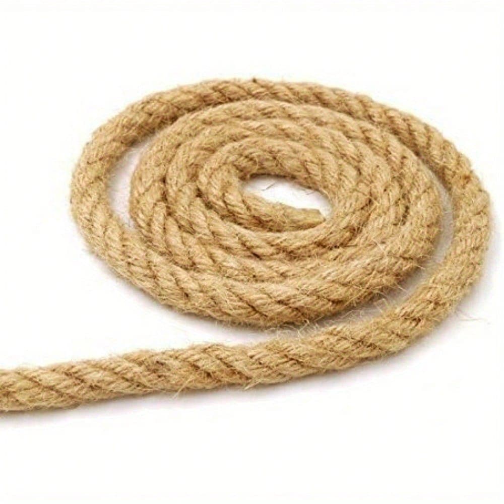33 pieds 6 cordes de jute naturelles robustes pour artisanat et DIY, emballage cadeau de Noël et regroupement de fleurs